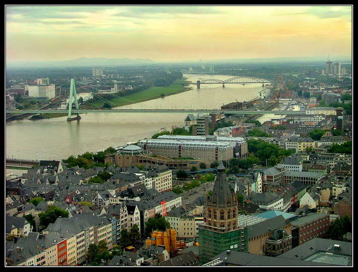 The view  from the cologne cathedral