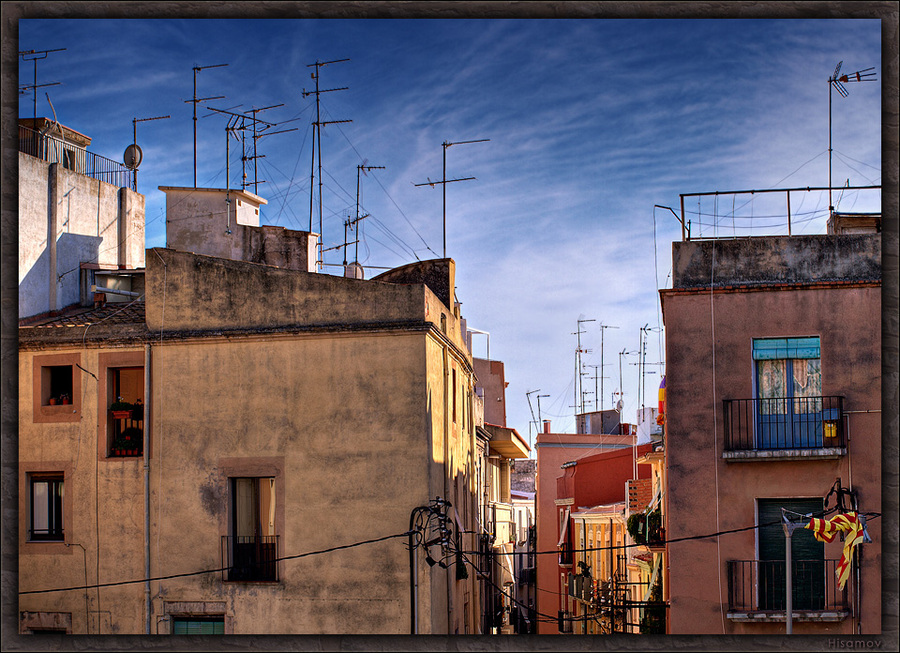 Antennae of the Tarragona town