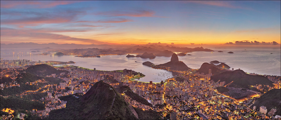 Rio de Janeiro. Sunrise from the Corcovado