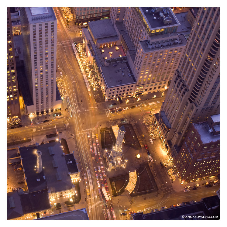 Chicago. Flying over.