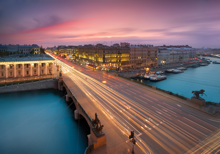 Evening Petersburg #18. Anichkov bridge