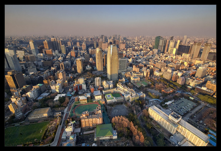 Tokyo: urban jungle | view from the top, megalopolis, skyscraper, panorama, Tokyo