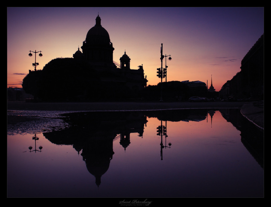 The lyricism of the night in St-Petersburg