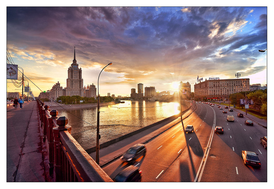 Sunset in Moscow