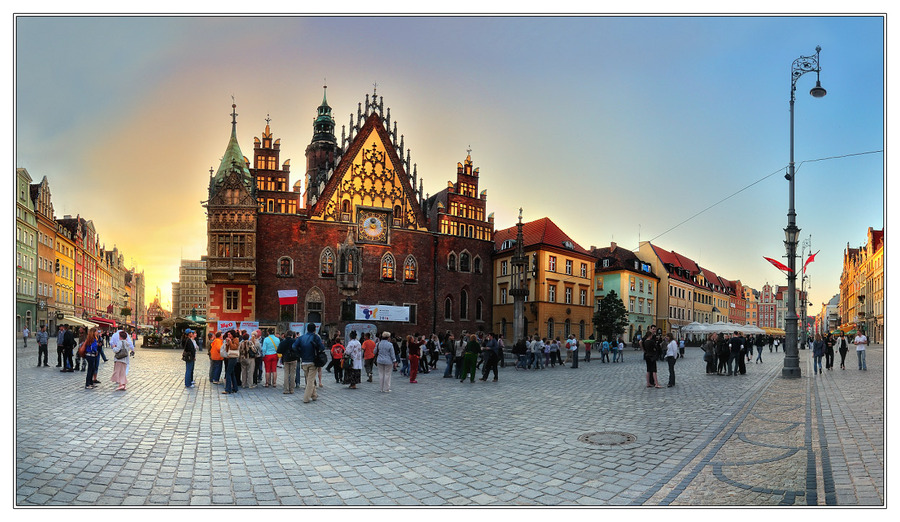 Wroclaw. Town hall at the market sqaure