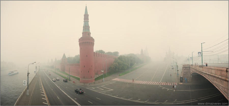 Moscow in smoke