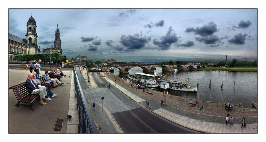 Dresden. View at Elbe