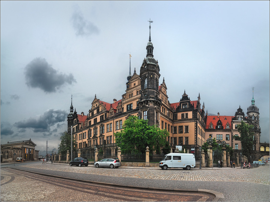 Dresden. View at the residence castle