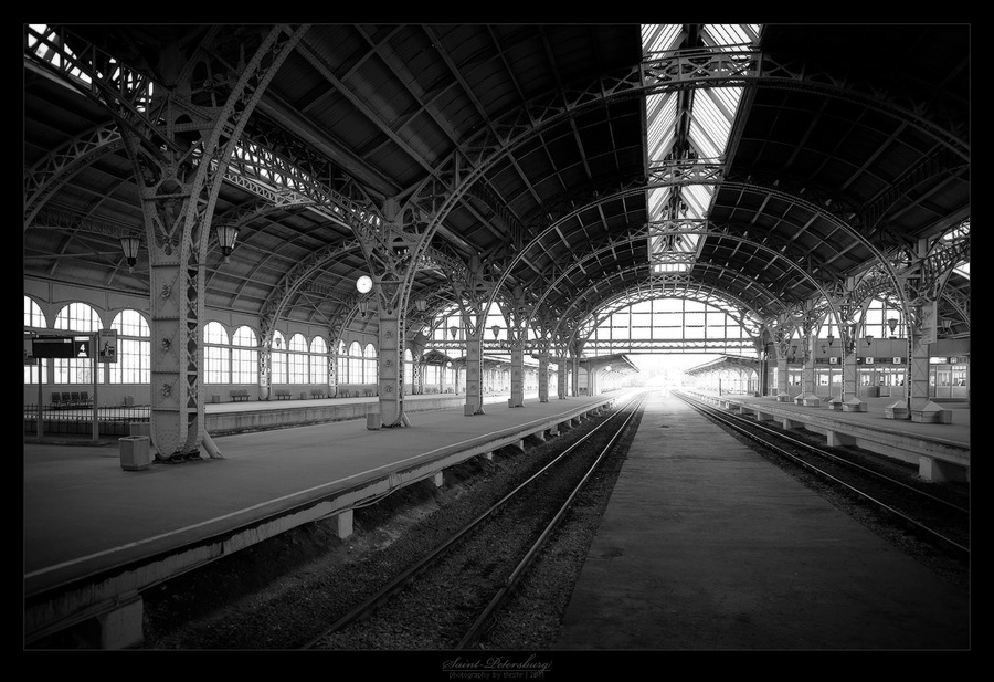 Empty platform