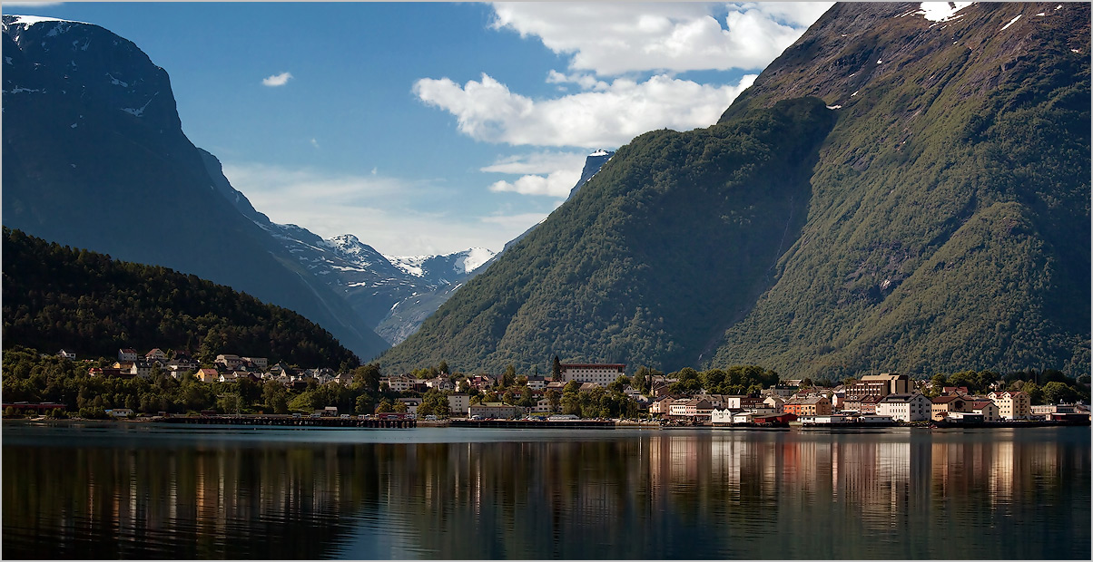 Lake between the hills