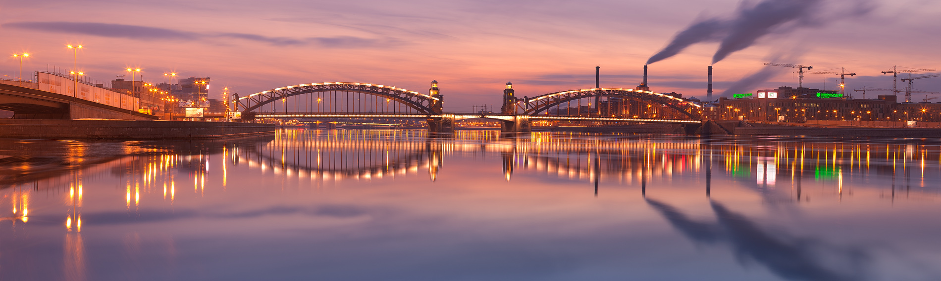 Two bridges and plant