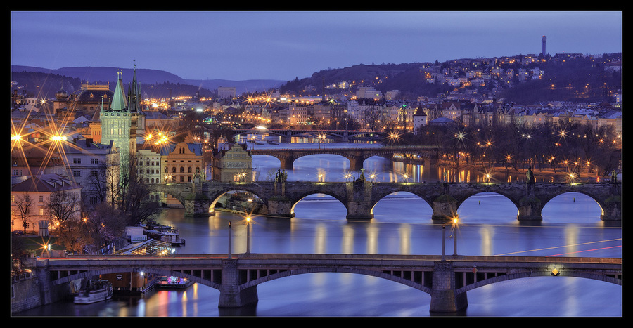 Four bridges at one photo