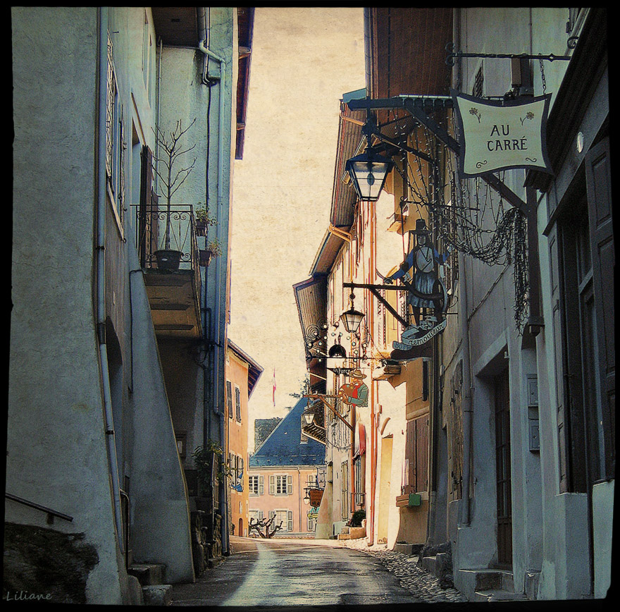 Narrow streets of France