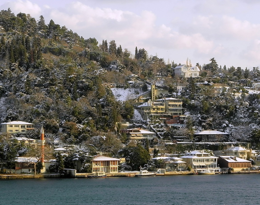 Village on the hillside