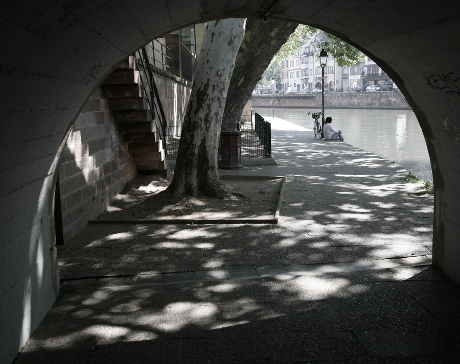 Inside the tunnel