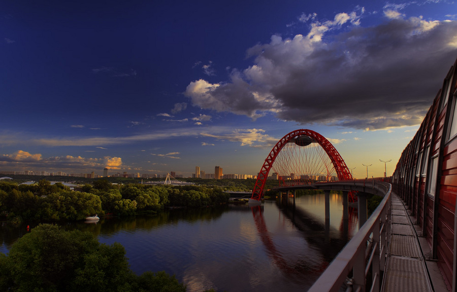 Bridge and arch