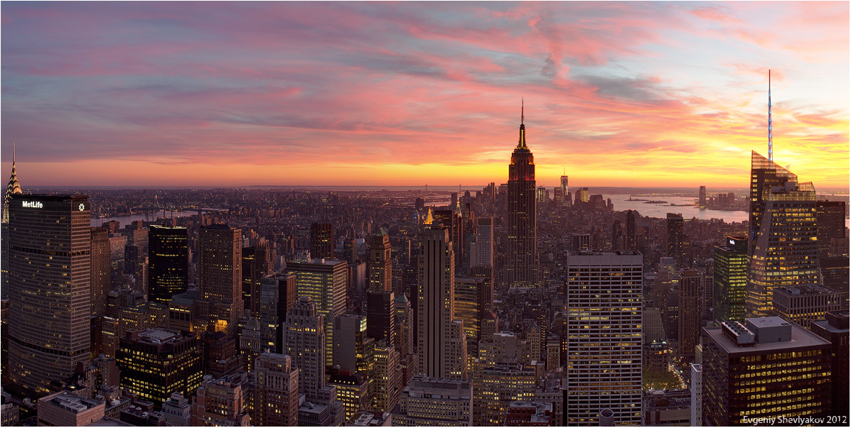 Sunset in Manhattan