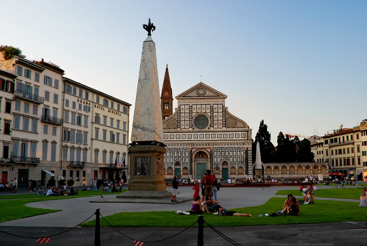 Monument and house