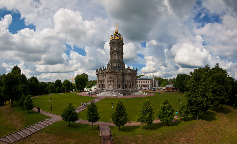 Beautiful cathedral on the top of the hill