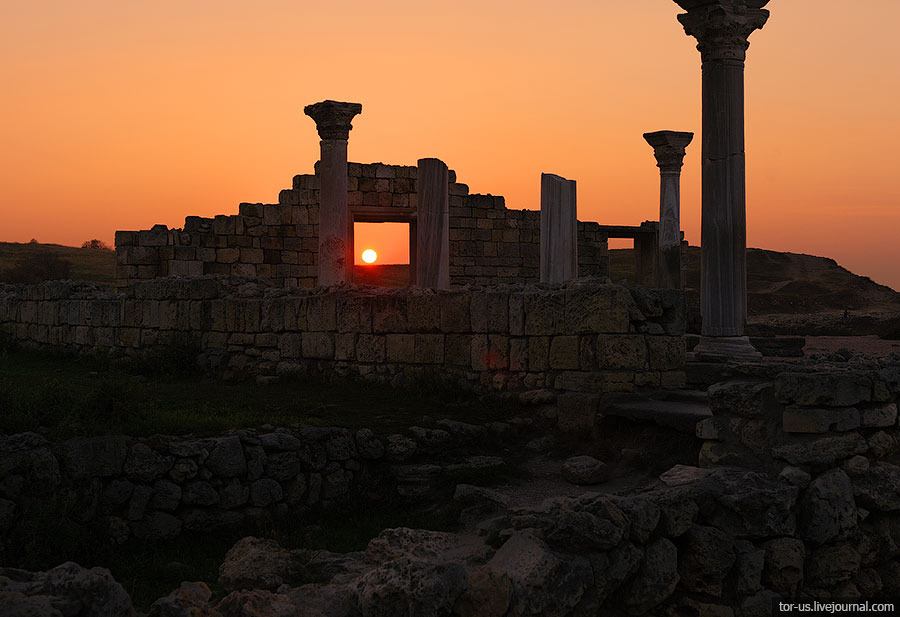 Sunset in Chersonesos, Crimea