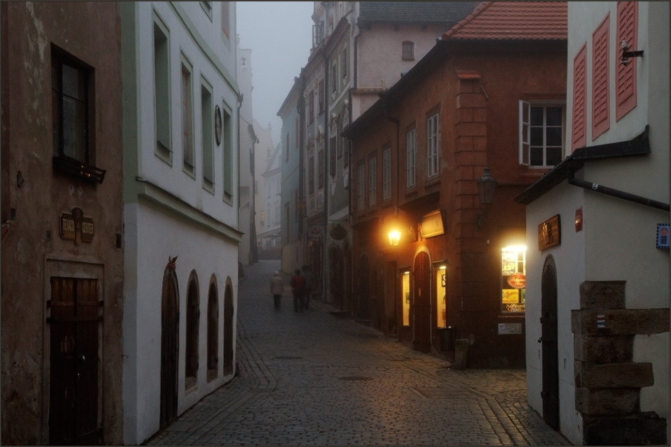 Foggy morning in the old city