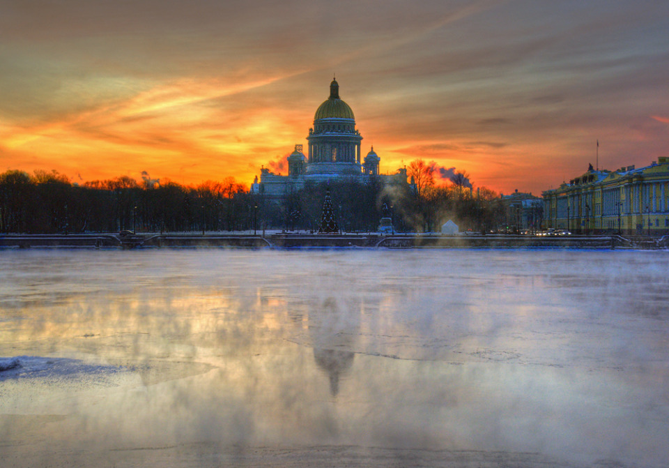 Neva River at dawn