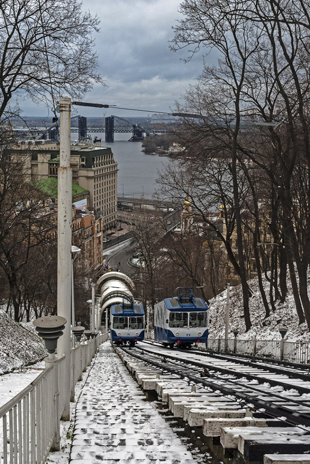 Two funiculars in Kiev